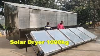 Air Circulation Solar Dryer for ginger and turmeric I Solar Dryer [upl. by Leuqram]