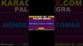 karaoke jenni rivera  paloma negra karaokemex [upl. by Blayze]