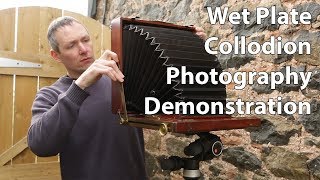 Wet Plate Collodion Photography Demo [upl. by Kallman]