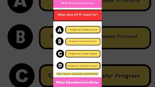 NRB RBB ADBL NBL EXAM PREPARATION CLASS What does HTTP stand for [upl. by Annoyed592]