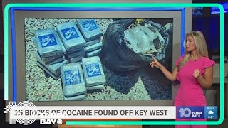 25 bricks of cocaine with fake Nike logos found by divers off coast of Key West sheriff says [upl. by Llemaj250]