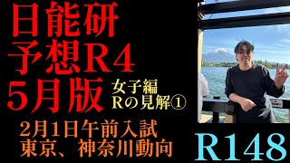 2024年R148！日能研予想R4（5月版）「女子編①21午前入試」Rのコメントや見解！5月時点での受験者動向資料。日能研 サピックス 四谷大塚 中学受験 偏差値 早稲田アカデミー [upl. by Adirahs621]