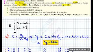 Exercice 1 solution acide base 2ème sciences et 3ème info [upl. by Neeven]