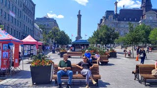 Place Jacques Cartier in Old Montreal Quebec Canada [upl. by Nnylecyoj485]