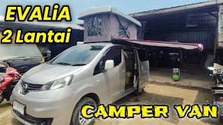 Rumah Berjalan 2 Lantai Nissan EvaLia Campervan Dijamin Betah Dijalan Ga Mau Pulang Keliling Indo [upl. by Asaret]