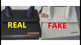 Jacquemus bag real vs fake review How to spot fake Jacquemus le chiquito bag [upl. by Michaeu98]