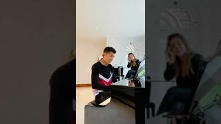 Bobby Firmino playing on piano song Allez Allez Allez [upl. by Hunley]