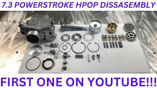 COMPLETE 73 POWERSTROKE HPOP DISASSEMBLY [upl. by Urbai106]