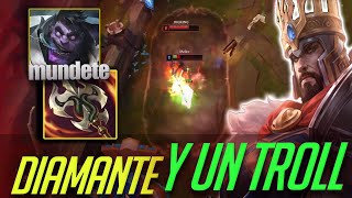 SOY DIAMANTE AH Y ME TROLLEAN UN JUEGO JEJE XD INCREIBLE  LEAGUE OF LEGENDS [upl. by Lianna]