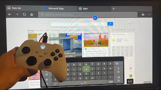 Xbox Series XS How to Enter Web Address URL in Internet Browser Tutorial Microsoft Edge [upl. by Firooc]