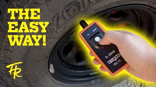 How to Relearn TIRE PRESSURE SENSORS the EASY WAY Chevrolet GM GMC Cadillac TPMS Reset [upl. by Jumbala677]