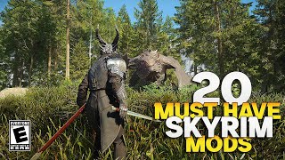 20 Must Have Skyrim Mods I NEVER Play Without in 2024 [upl. by Teufert596]