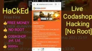 Live hacking codashop with proof  Free diamonds in account direct  2021 free fire [upl. by Pliske]