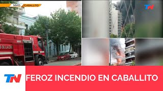 Feroz incendio en Caballito se prendió fuego una subestación de Edesur Hay 60 mil usuarios sin luz [upl. by Aliban451]