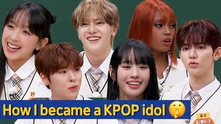 Knowing Bros Why I became a Kpop idol🙄 Dita Natty Zhang hao Seok Matthew Fatou Eddies Story [upl. by Balduin]