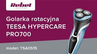 Golarka rotacyjna Teesa HYPERCARE PRO700  UNBOXING [upl. by Aritak403]