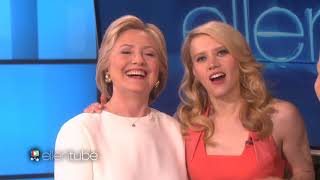 Kate McKinnon impressions of Ellen and Hillary Clinton backtoback [upl. by Alyekahs845]