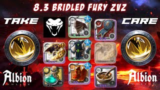 TOP KILLS  83 BRIDLED FURY POV  Albion Online ZvZ  TAKE CARE vs THE LONELY MEN [upl. by Lello]