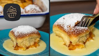 Buchteln mit Vanillesauce und Marmelade  Ein fluffig süßer Traum 😍 [upl. by Yelekalb]