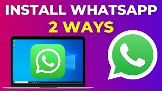 HOW TO DOWNLOAD amp INSTALL WHATSAPP IN LAPTOP 2022 [upl. by Rick]