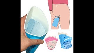 Disposable Emergency Vomit and pee Toilet bags [upl. by Ahsenek]