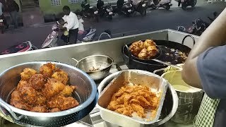 Famous Chicken Bonda Beef Bonda shop in Pondicherry  Indian street food [upl. by Sib]