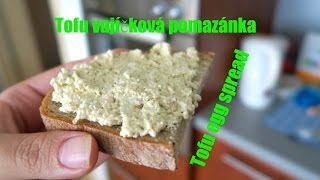 Tofu vajíčková pomazánka  Tofu egg spread  Vegan  Vegabund [upl. by Svoboda764]