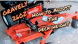 GRAVELY 260Z COMMERCIAL ZERO TURN  HOW TO USE THE DECK ✅ [upl. by Younger]