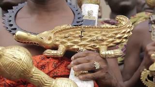 Asante Kings dressed with gold at Asantehemaas funeral day 3 [upl. by Ole267]