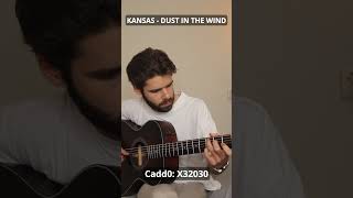 Kansas  Dust in the wind introverse guitar tutorial with a surprise guitartutorial fingerstyle [upl. by Hanikahs]