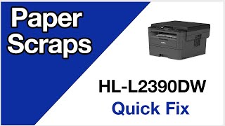 HLL2390DW Paper Scraps – Brother quick fix [upl. by Llertram]