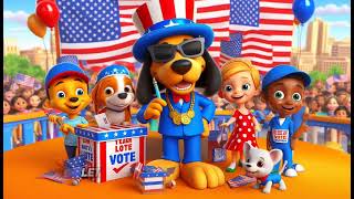 Let’s Vote Fun Election Day Song for Kids  Learn About Voting Together [upl. by Llebpmac]