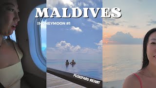 A Week in Maldives  Honeymoon Vlog Pt1 Sydney to Maldives Singapore air Fushifaru resort [upl. by Esorrebma522]