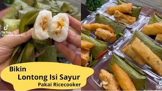 LONTONG ISI SAYUR SIMPEL PAKAI RICECOOKER [upl. by Evol]