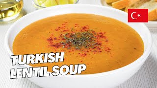 Turkish LENTIL SOUP — Ezogelin Corbasi Recipe by Always Yummy [upl. by Ynna261]