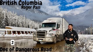 Solo Trip to One of Dangerous Road of Canada  Calgary to Surrey  668 [upl. by Roosnam]