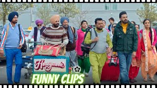 Honeymoon ਹਨੀਮੂਨ Movie Scene  Full Family On Honeymoon  Gippy Grewal HONEYMOON COMEDY FUNNY [upl. by Lledor]