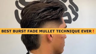 HOW TO DO A BURST FADE MULLET voice over tutorial 🔥💈 [upl. by Milka704]