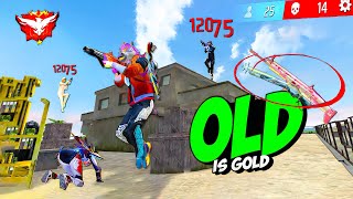 Best Fight In Bullseye with Old Gun Skins 🔥 Op 1 Vs 4 Gameplay 😱 Free Fire [upl. by Ailecnarf135]