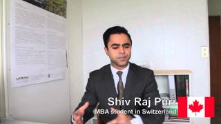 Canada  MBA Student Testimonial  IMI University Centre [upl. by Weidner]