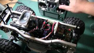 Tamiya CR01 Unimog with Sound Part 2 Chassis and Configuration shown [upl. by Carlynne]