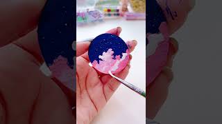 Moonlight Sky Mini Painting shorts art painting youtubeshorts [upl. by Blackburn]