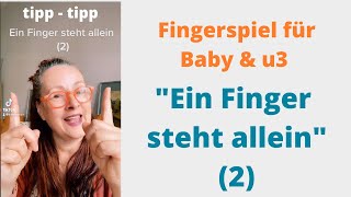 quotEIN FINGERquot 2  Fingerspiel Baby  u3 [upl. by Thomsen]