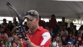 Reo Wilde v Braden Gellenthien – compound men gold  Medellin 2013 Archery World Cup S3 [upl. by Suirtimid]