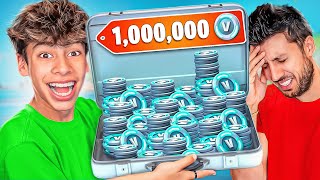 Winning 1000000 VBucks from my Dad [upl. by Yrrok]