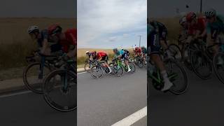 The speed of a pro cycling peloton cycling shorts tourdefrance [upl. by Odirfliw]