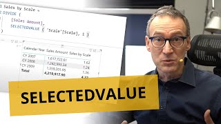 Using the SELECTEDVALUE function in DAX [upl. by Akiaki635]