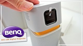 BenQ GV1 Digital Projector  LED Beamer Unboxing Anleitung und Review  Xscaped [upl. by Cuttie636]