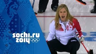 Curling  Womens SemiFinal  Great Britain v Canada  Sochi 2014 Winter Olympics [upl. by Sibby]