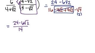 Rationalizing The Denominator [upl. by Gerty]